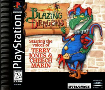 Blazing Dragons (US) box cover front